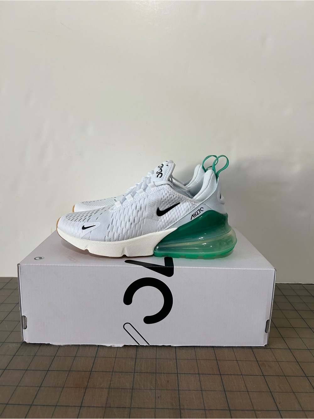 Nike Air Max 270 ‘White Summit White Stadium Green Black’ Womens